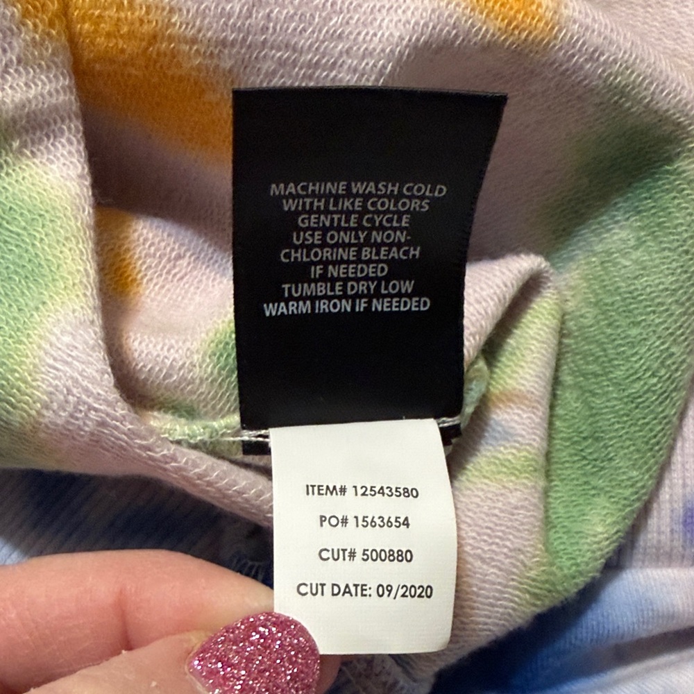 Torrid Tie-Dye Off the Shoulder Sweatshirt - Picture 6 of 6